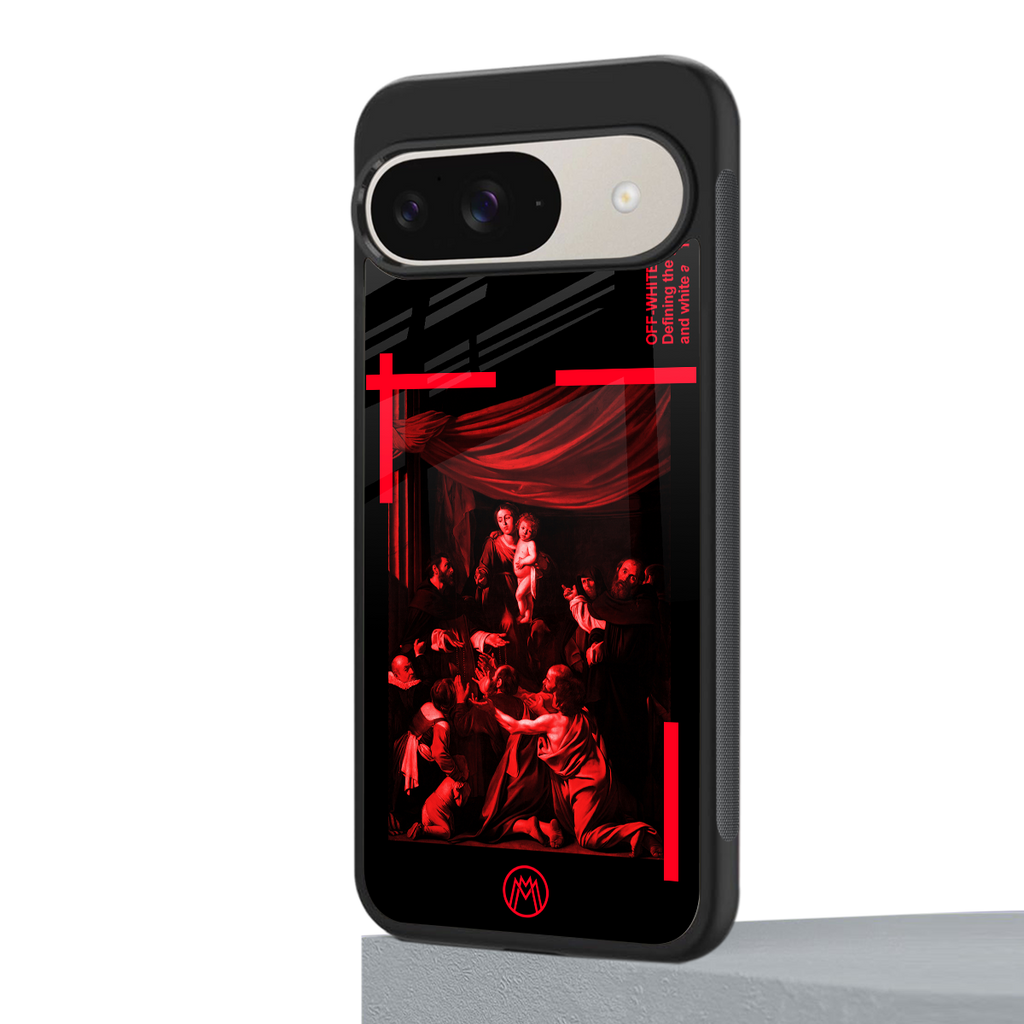madonna of the rosary back phone cover | glass case for google pixel 9