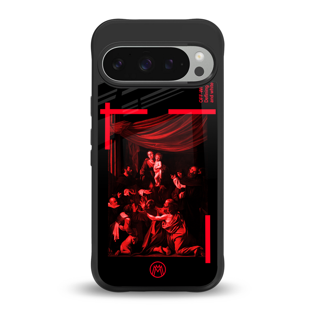 madonna of the rosary back phone cover | glass case for google pixel 9 pro