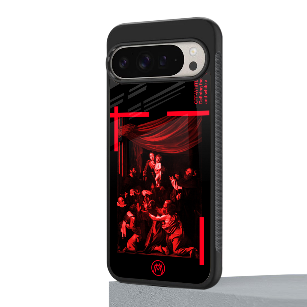 madonna of the rosary back phone cover | glass case for google pixel 9 pro
