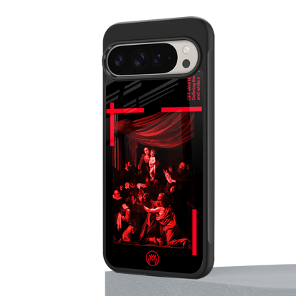 madonna of the rosary back phone cover | glass case for google pixel 9 pro xl