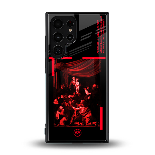 madonna of the rosary back phone cover | glass case for samsung galaxy s23 ultra