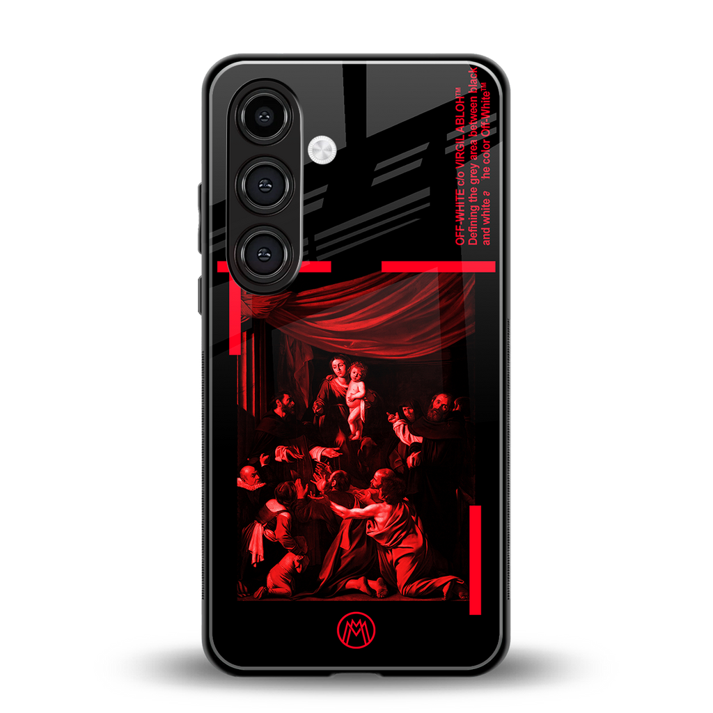 madonna of the rosary back phone cover | glass case for samsung galaxy s24