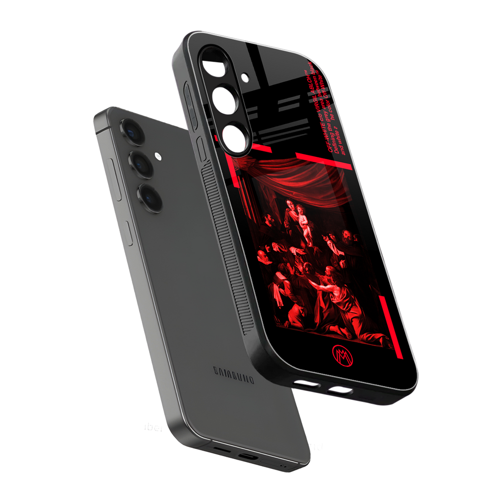 madonna of the rosary back phone cover | glass case for samsung galaxy s24