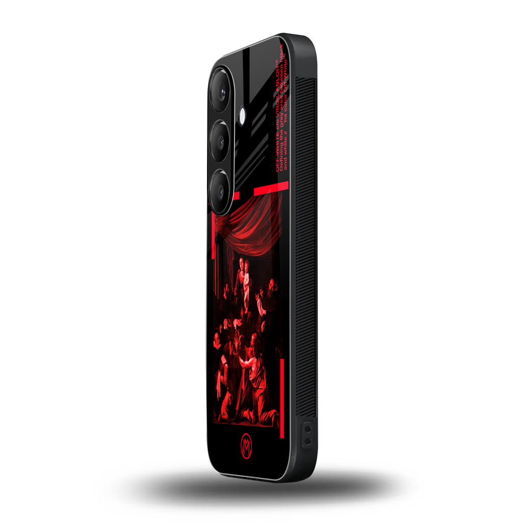 madonna of the rosary back phone cover | glass case for samsung galaxy s24