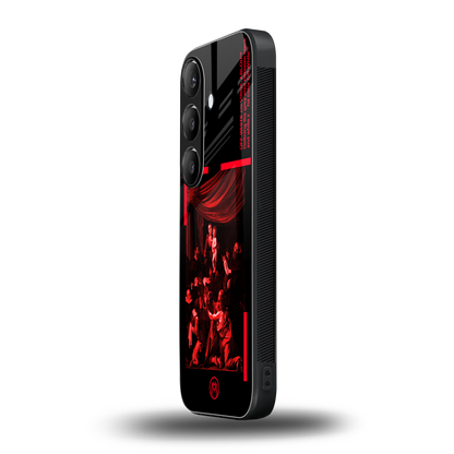 madonna of the rosary back phone cover | glass case for samsung galaxy s24 plus