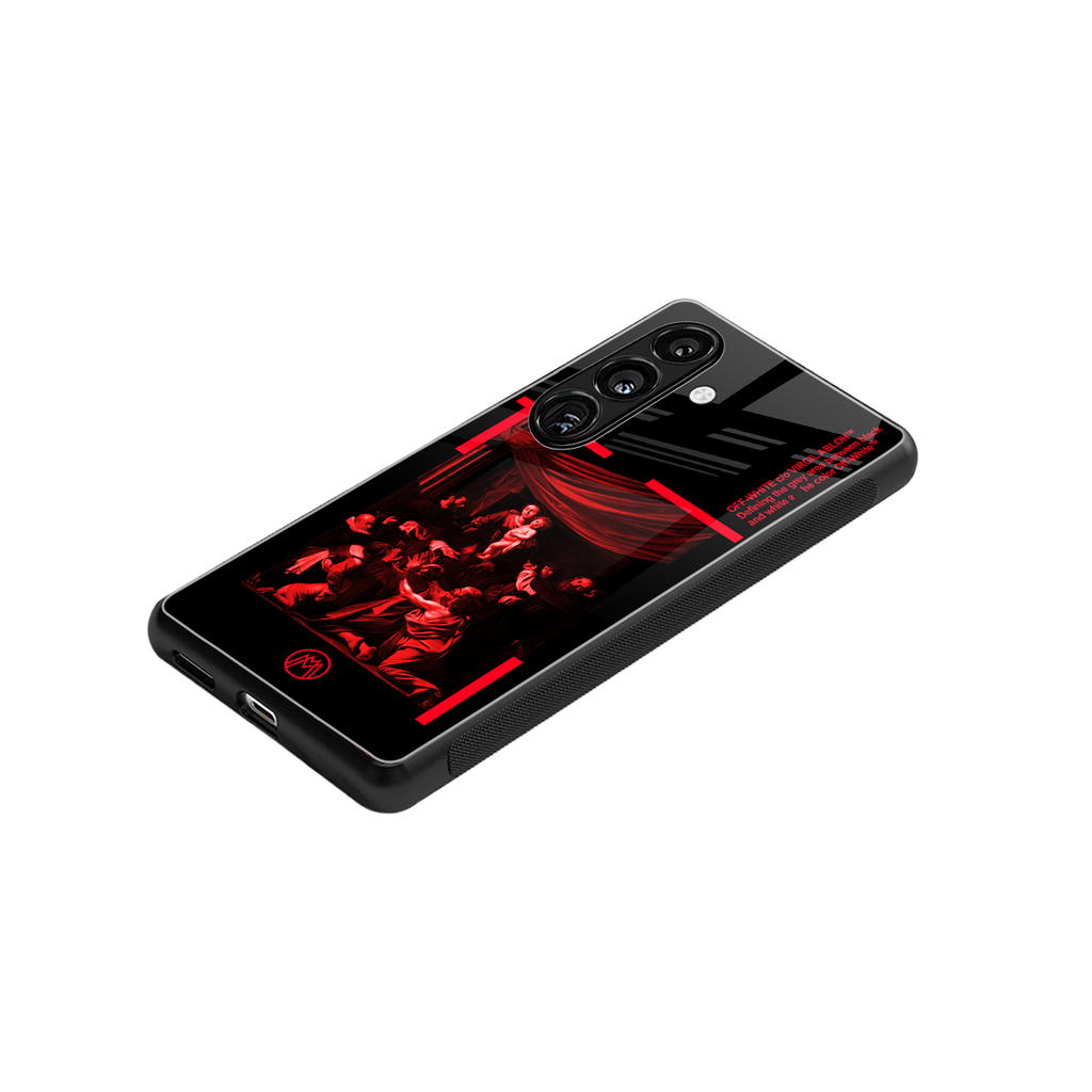 madonna of the rosary back phone cover | glass case for samsung galaxy s24