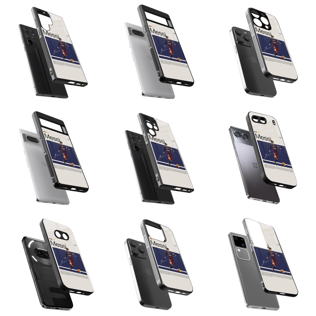 Durable Glass Back Mobile Case for iPhone, Samsung, OnePlus, Google Pixel, Redmi, Vivo, Oppo