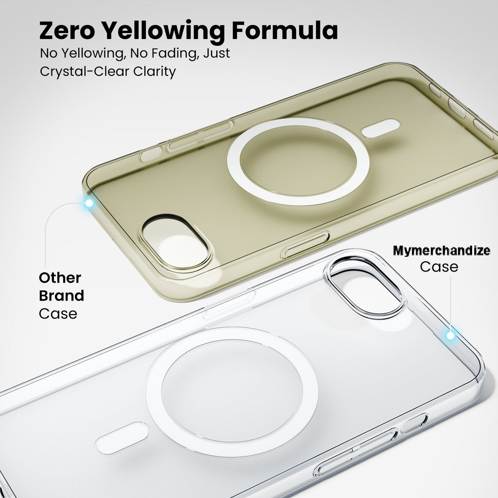 Anti Yellow Magsafe Clear Case for Iphone 16e
