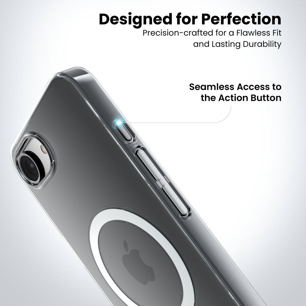 Anti Yellow Magsafe Clear Case for Iphone 16e