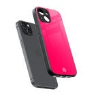 magenta paradise back phone cover | glass case for iphone 13 mini