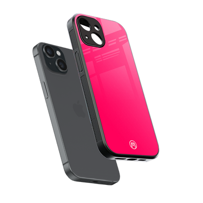 magenta paradise back phone cover | glass case for iphone 13 mini