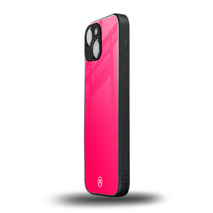 magenta paradise back phone cover | glass case for iphone 13 mini