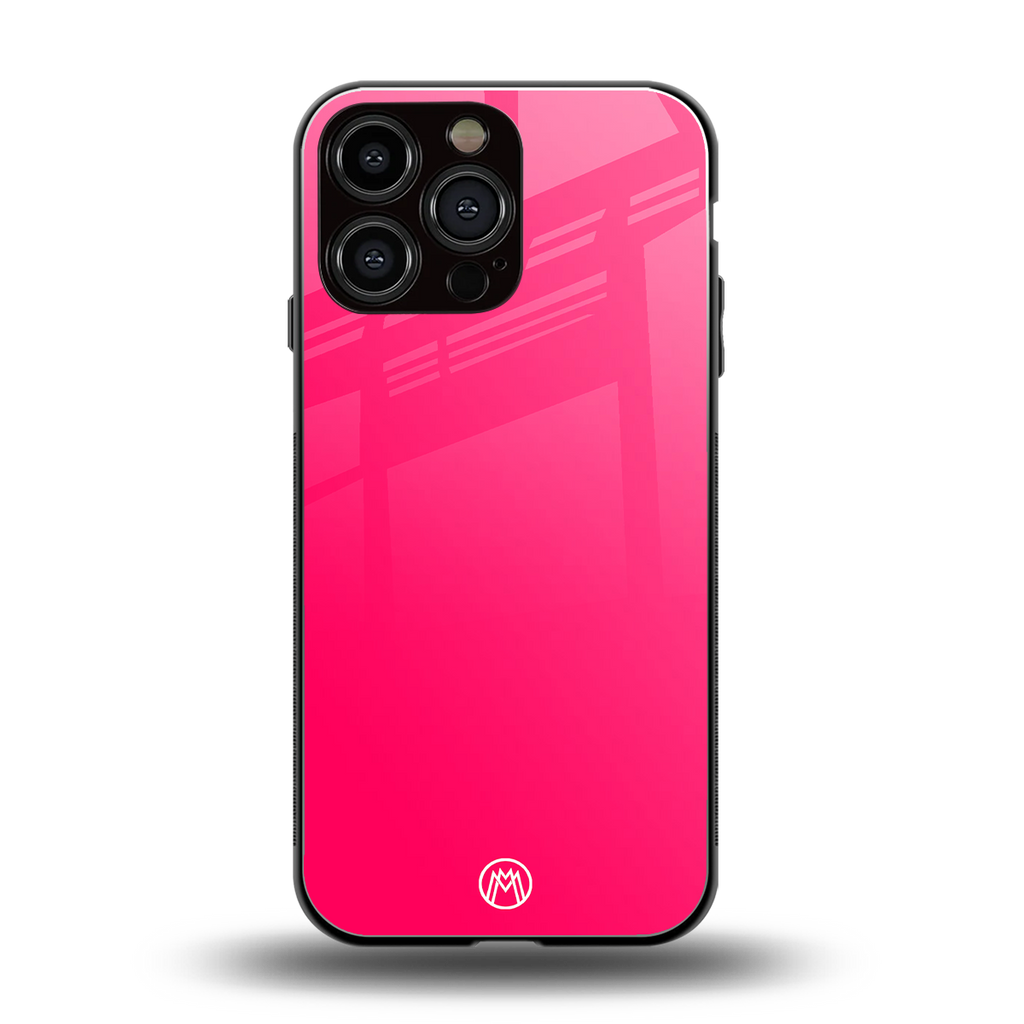 magenta paradise back phone cover | glass case for iphone 13 pro max