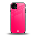magenta paradise back phone cover | glass case for iphone 14 plus