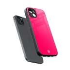 magenta paradise back phone cover | glass case for iphone 15 plus