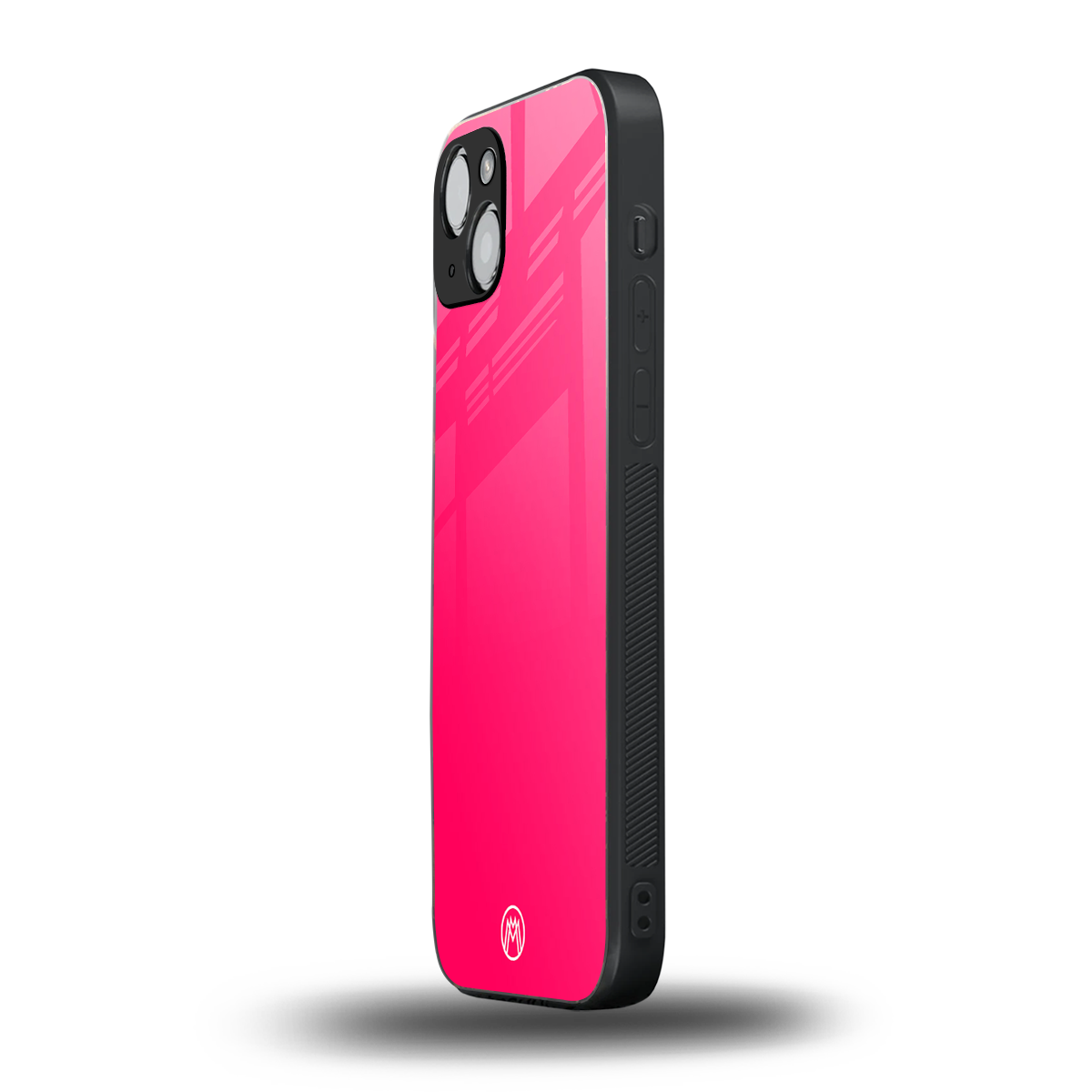 magenta paradise back phone cover | glass case for iphone 14 plus