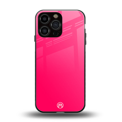 magenta paradise back phone cover | glass case for iphone 14 pro max
