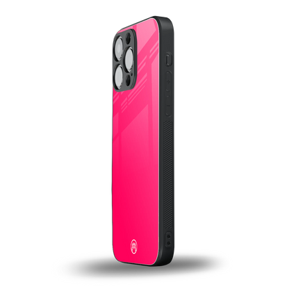 magenta paradise back phone cover | glass case for iphone 14 pro max