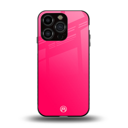 magenta paradise back phone cover | glass case for iphone 14 pro