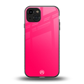 magenta paradise back phone cover | glass case for iphone 15