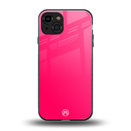 magenta paradise back phone cover | glass case for iphone 15
