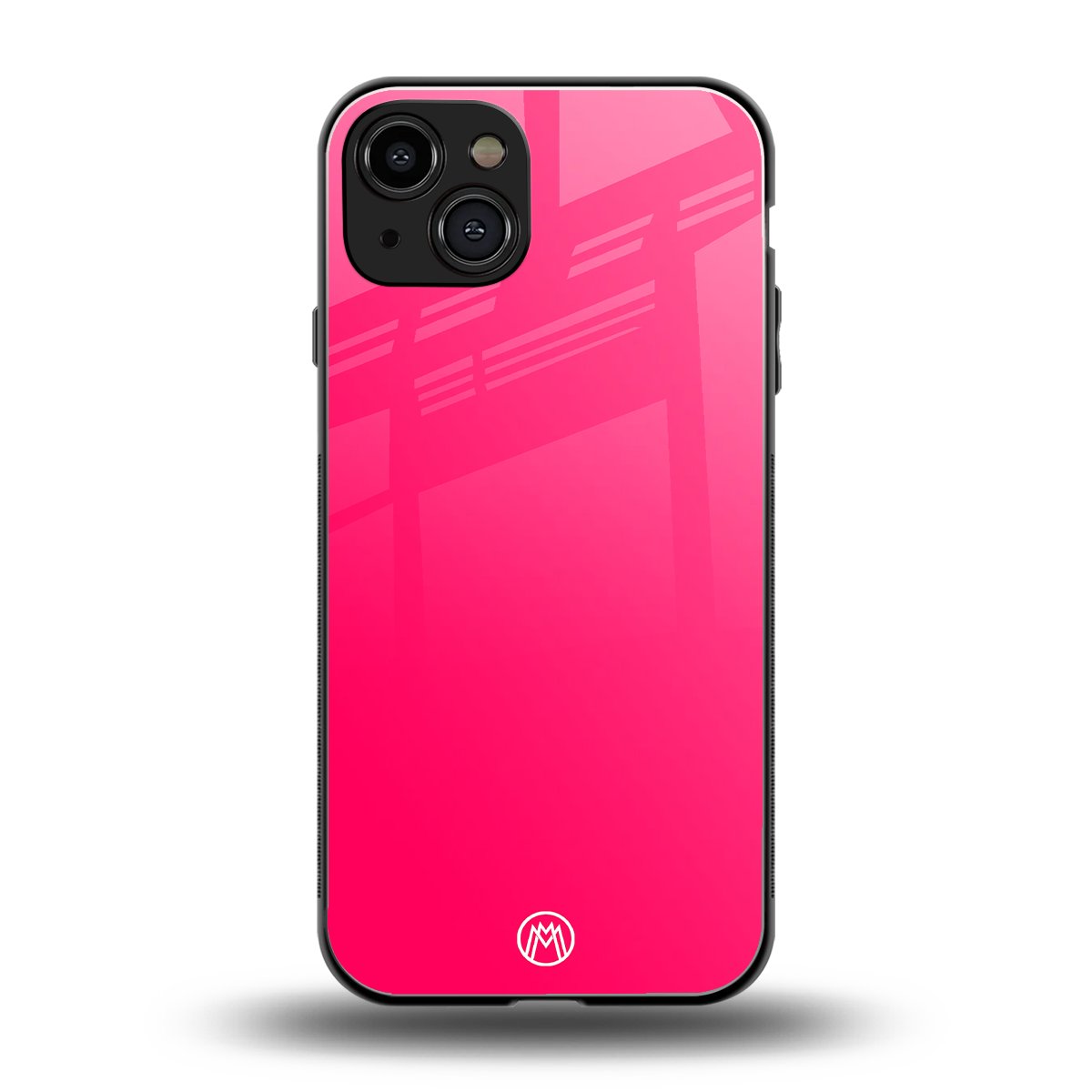 magenta paradise back phone cover | glass case for iphone 15