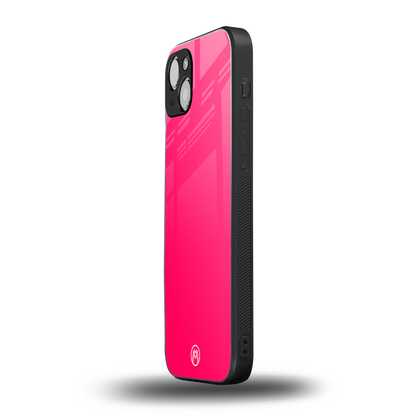 magenta paradise back phone cover | glass case for iphone 15