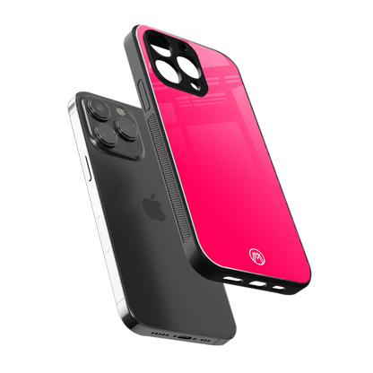 magenta paradise back phone cover | glass case for iphone 14 pro