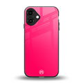 magenta paradise back phone cover | glass case for iphone 16 plus