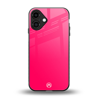magenta paradise back phone cover | glass case for iphone 16 plus