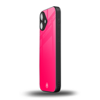 magenta paradise back phone cover | glass case for iphone 16 plus