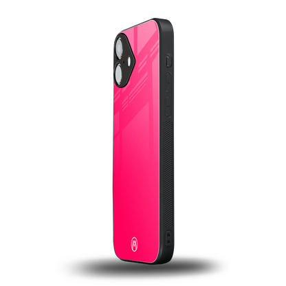 magenta paradise back phone cover | glass case for iphone 16 plus