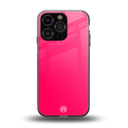 magenta paradise back phone cover | glass case for iphone 16 pro