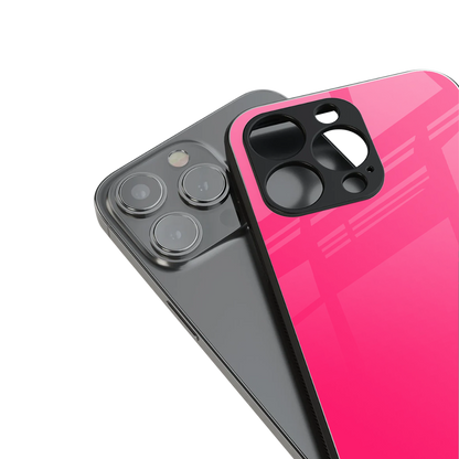 magenta paradise back phone cover | glass case for iphone 15 pro