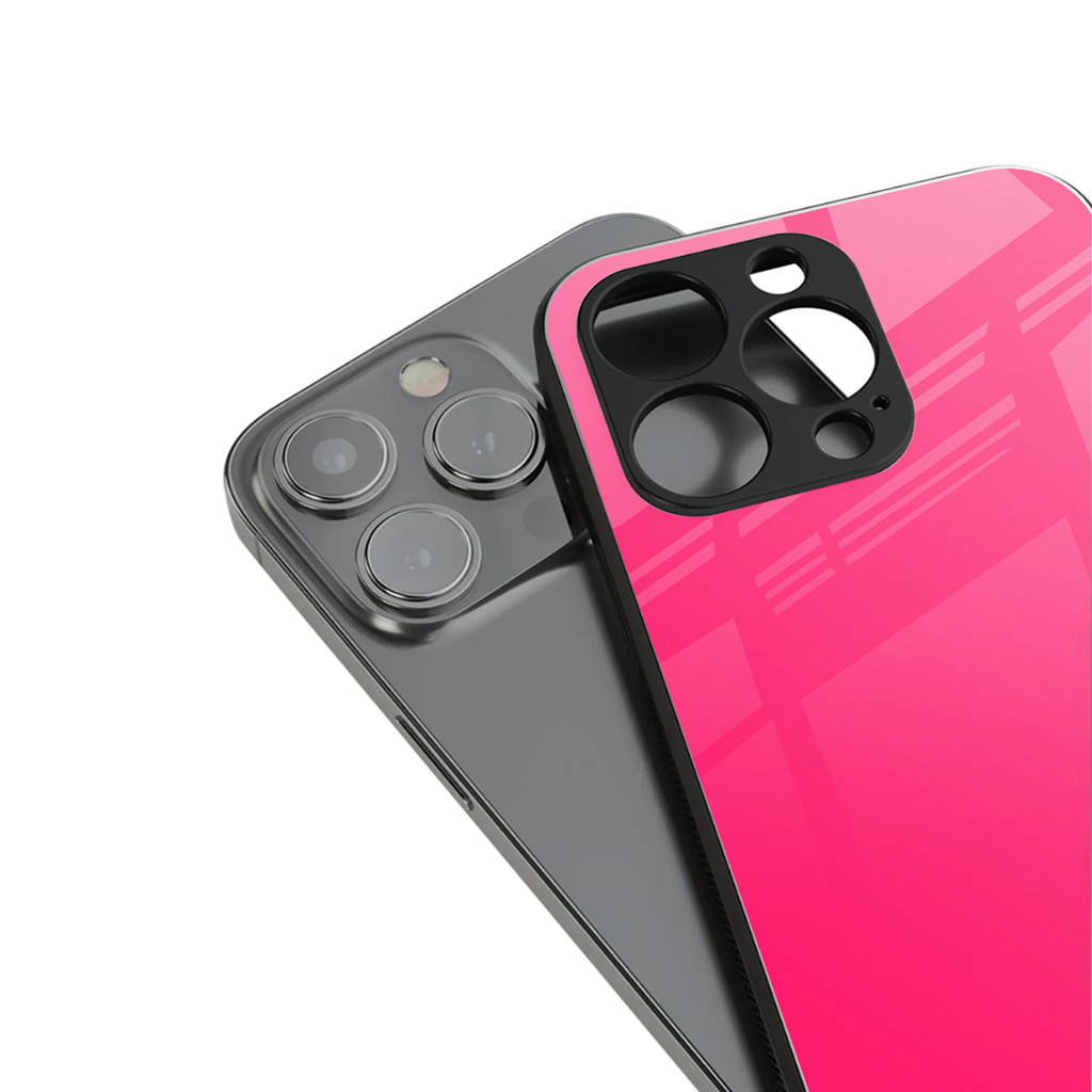 magenta paradise back phone cover | glass case for iphone 16 pro
