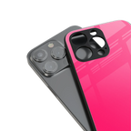 magenta paradise back phone cover | glass case for iphone 16 pro