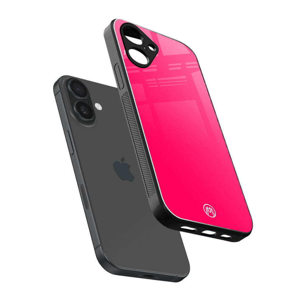 magenta paradise back phone cover | glass case for iphone 16