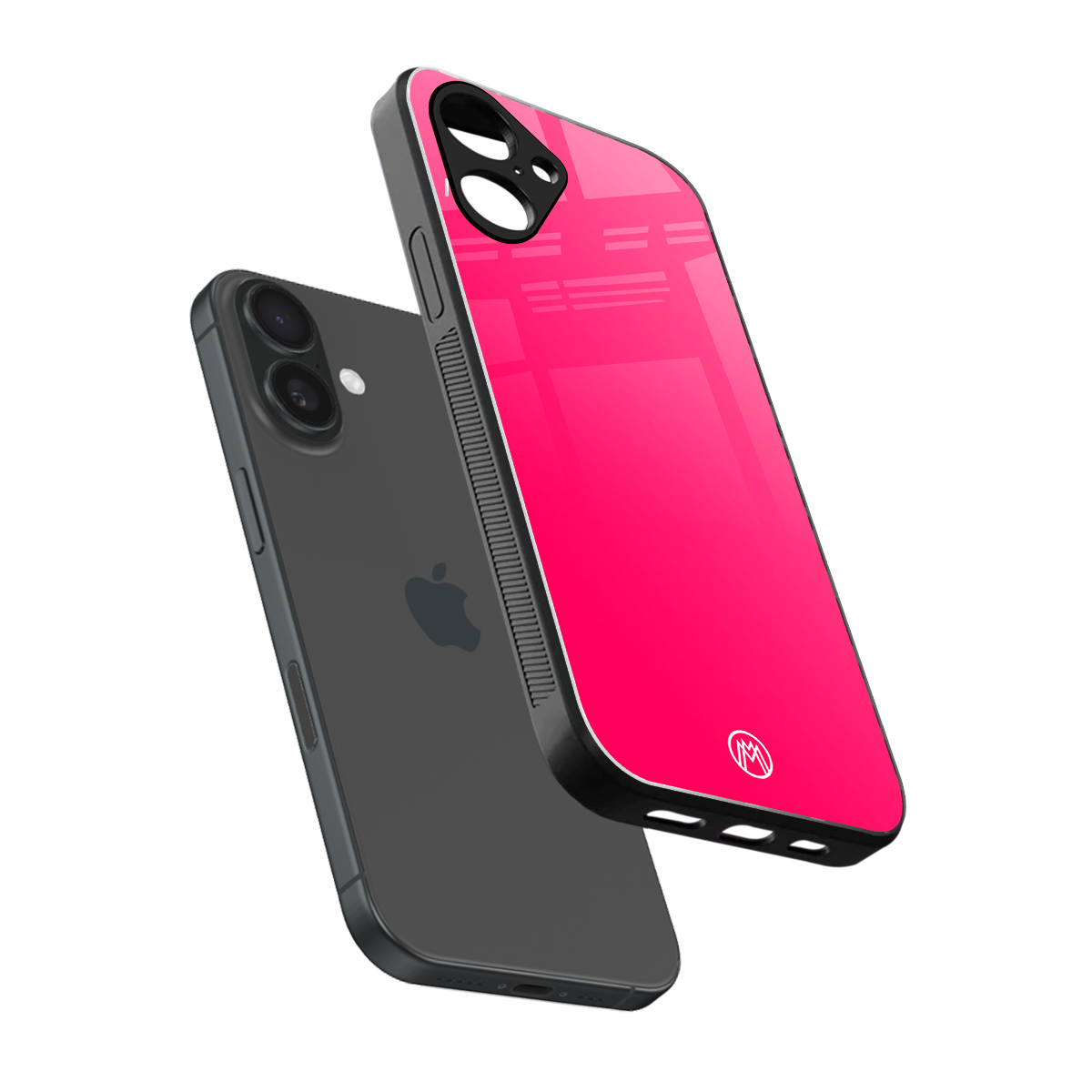 magenta paradise back phone cover | glass case for iphone 16