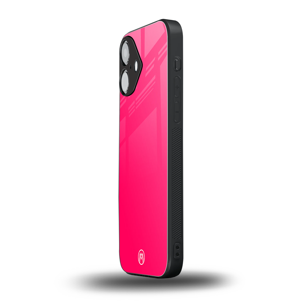 magenta paradise back phone cover | glass case for iphone 16