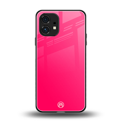 magenta paradise back phone cover | glass case for nothing phone 1