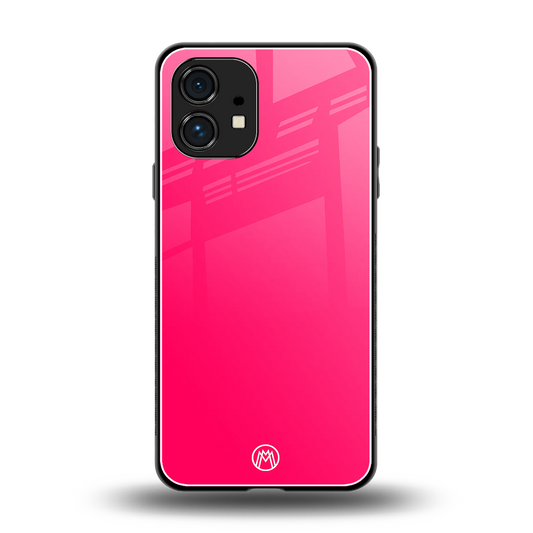 magenta paradise back phone cover | glass case for nothing phone 1
