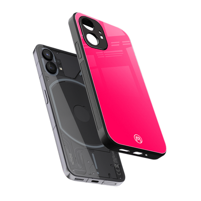 magenta paradise back phone cover | glass case for nothing phone 1