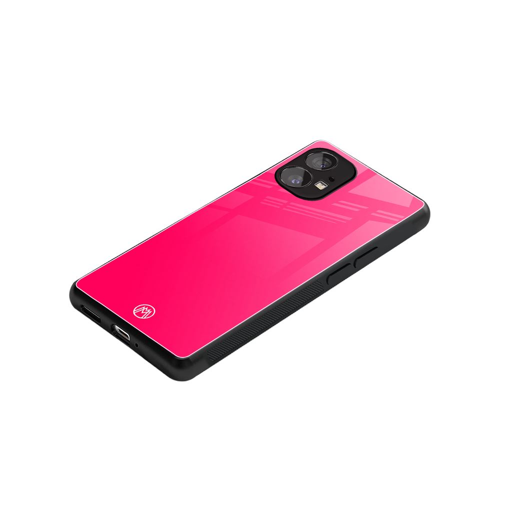 magenta paradise back phone cover | glass case for nothing phone 1