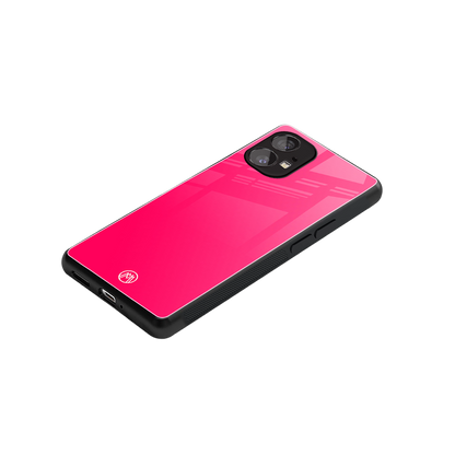 magenta paradise back phone cover | glass case for nothing phone 1