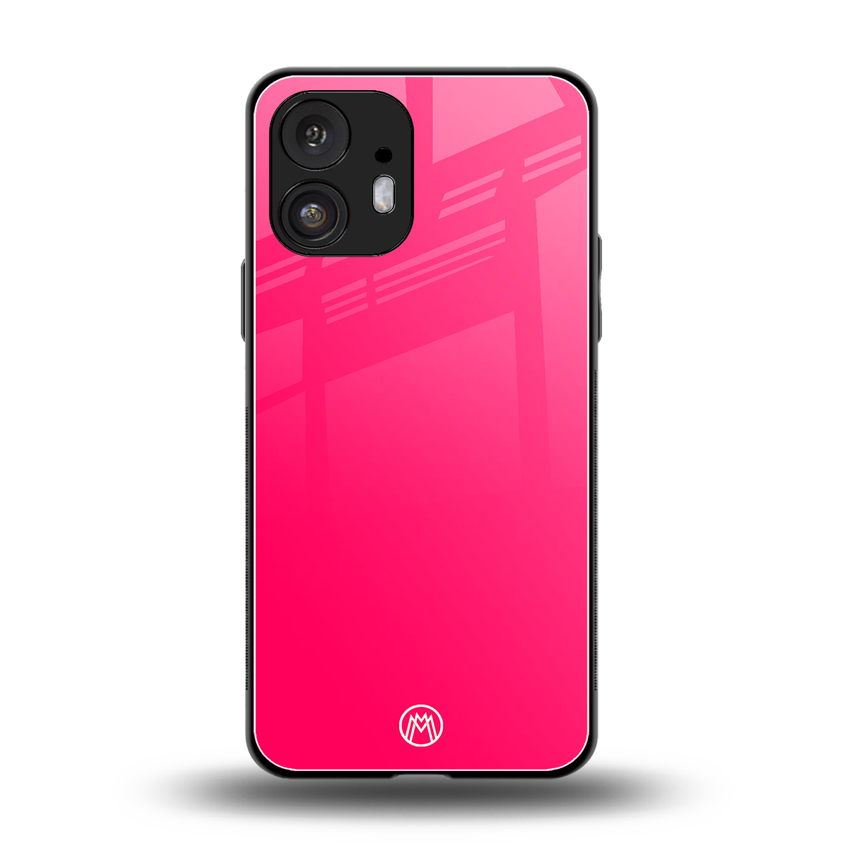 magenta paradise back phone cover | glass case for nothing phone 2