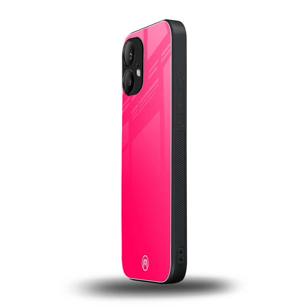 magenta paradise back phone cover | glass case for nothing phone 2