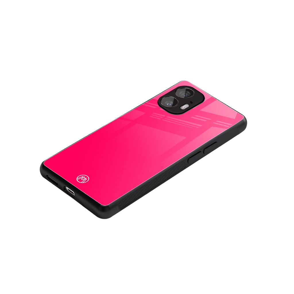 magenta paradise back phone cover | glass case for nothing phone 2