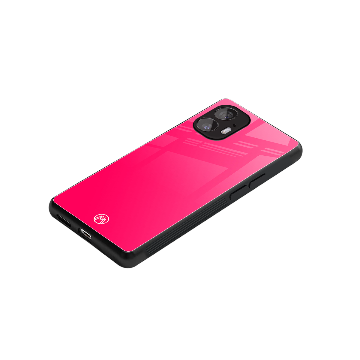 magenta paradise back phone cover | glass case for nothing phone 2