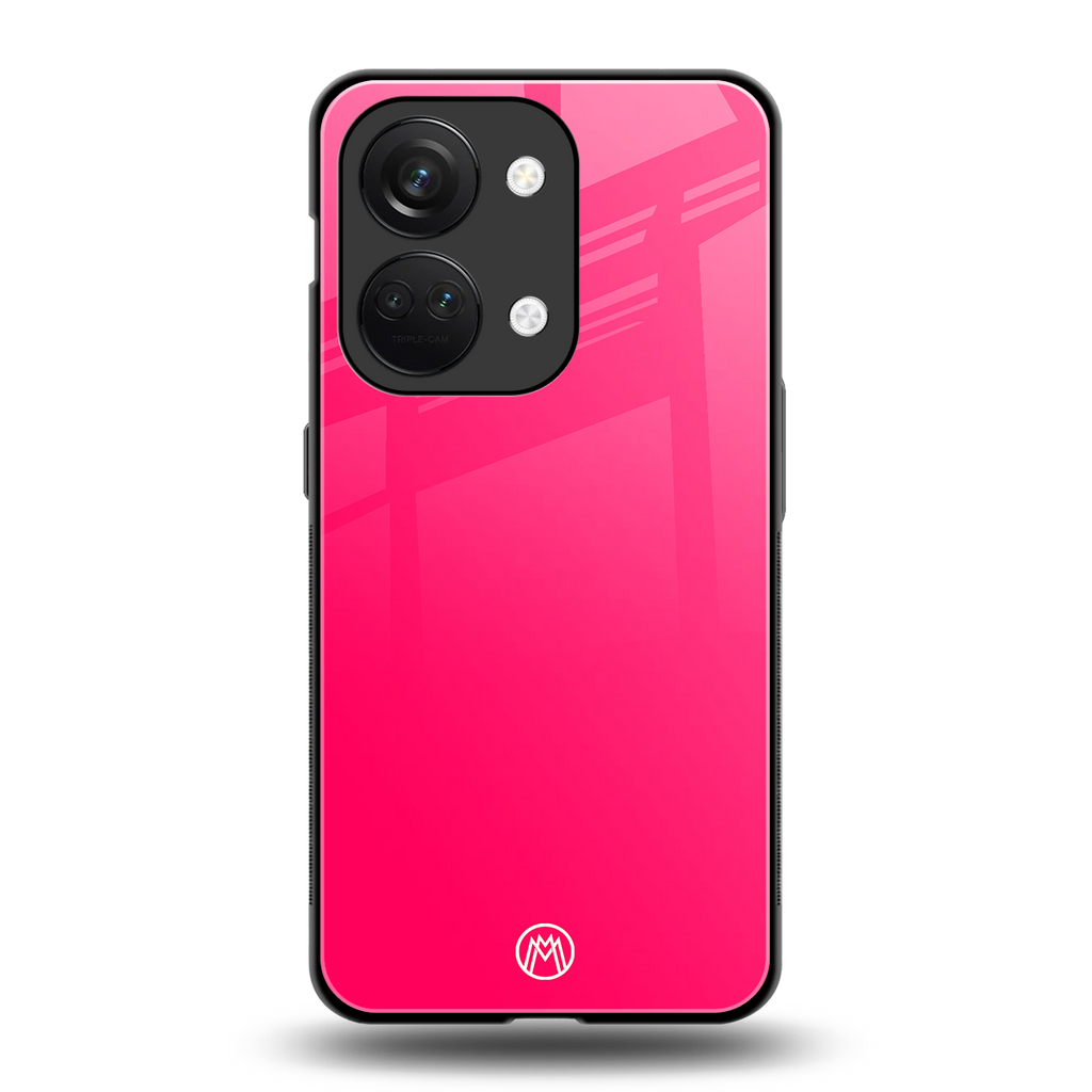 magenta paradise back phone cover | glass case for oneplus nord 3