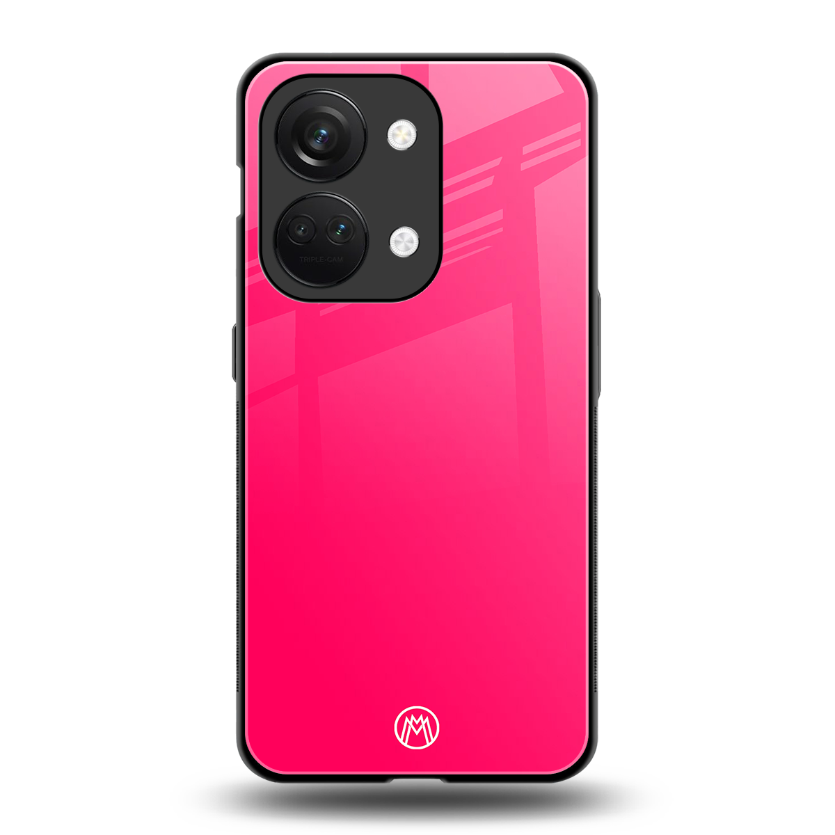 magenta paradise back phone cover | glass case for oneplus nord 3